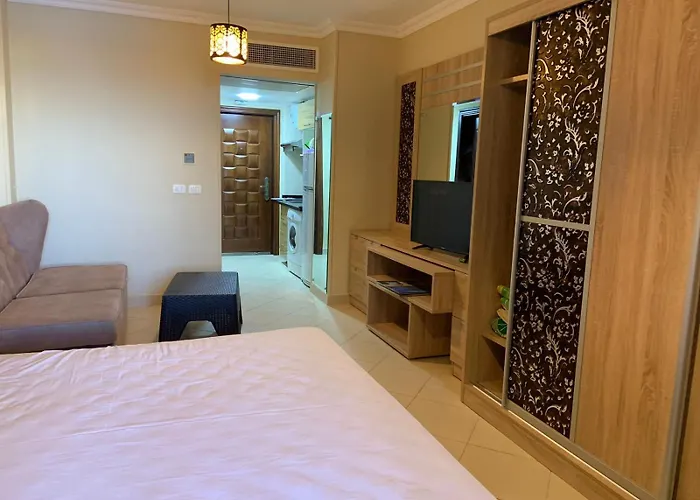 Sea View Studio With Private Beach In Gravity Hotel Hurghada