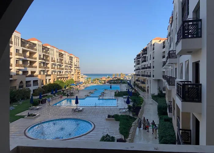 Sea View Studio With Private Beach In Gravity Hotel Hurghada